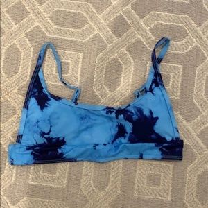 BRAND NEW blue tye-die bikini top!